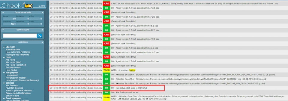 Check_MK Reibungsloser Ablauf